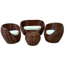 CONJUNTO ACERO Y RATÁN...