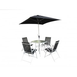 CONJUNTO PARASOL ACERO TOGO