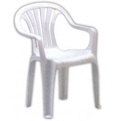 SILLA MONOBLOC RESPALDO BAJO