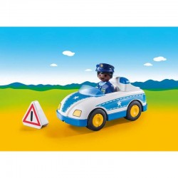 COCHE POLICIA 1.2.3 PLAYMOBIL