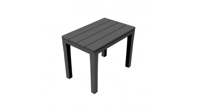 Banqueta para exterior. color: negro 38,5x60x45cm ipae progarden