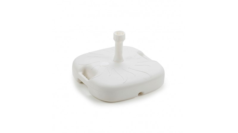 Base de parasol 18 l color: blanco 44x44x12cm ipae progarden