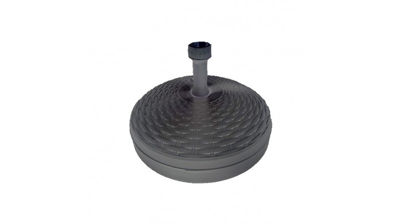 Base de parasol 20 l color: negro ø46x15cm ipae progarden