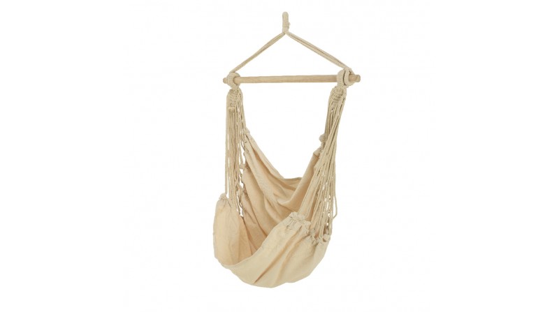 Columpio colgante de algodon 100x130cm beige