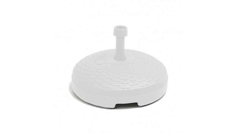 Base de parasol 20 l color: blanco ø45x15cm ipae progarden