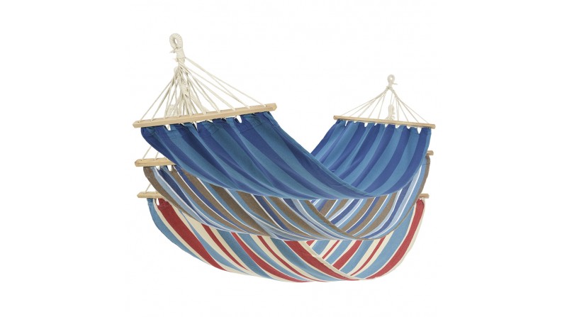*ult. unidades* hamaca de rayas de algodón y poliéster 80x200cm colores surtidos