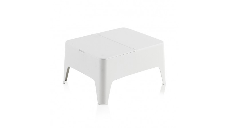 Mesa auxiliar color: blanco 58x48x30cm. modelo: alaska sp berner