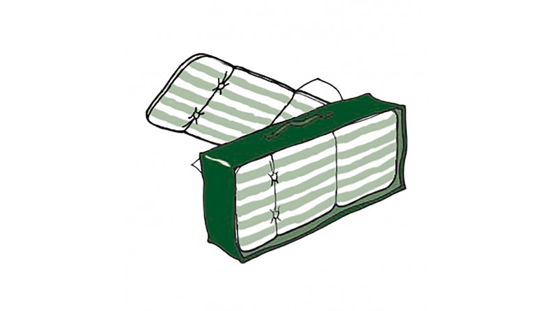 Funda de protección cubre colchonetas 37x128x57cm 100gr/m²