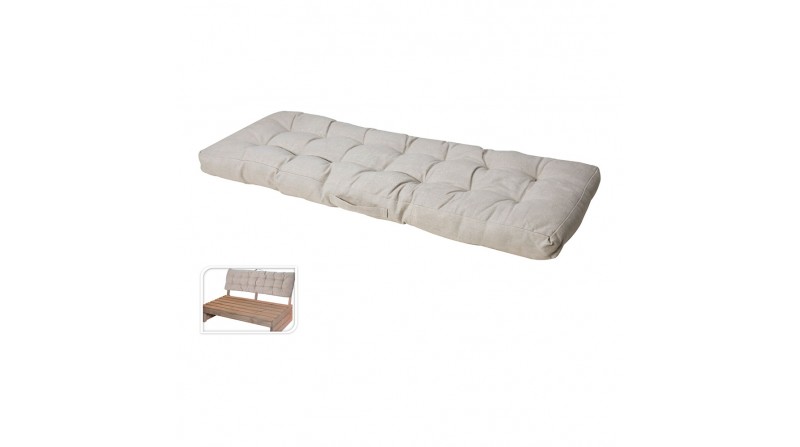*ult. unidades* cojín respaldo para sofá tipo pallet. color: beige 40x120x8cm