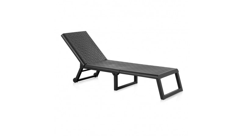 Tumbona plegable con ruedas color: wengue 58x42x199cm modelo: dream sp berner