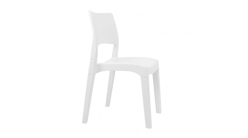 Silla apilable "klik klak" blanco klk76cbi progarden