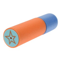 Pistola de agua de espuma ø4x15cm colores surtidos. euro/u