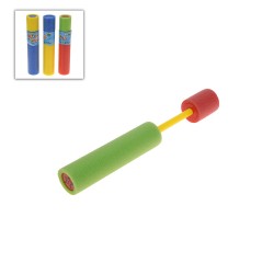 Pistola de agua de espuma ø5x26cm colores surtidos. euro/u