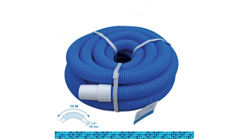 Manguera autoflotante ø3,8cm 15m color azul pe edm