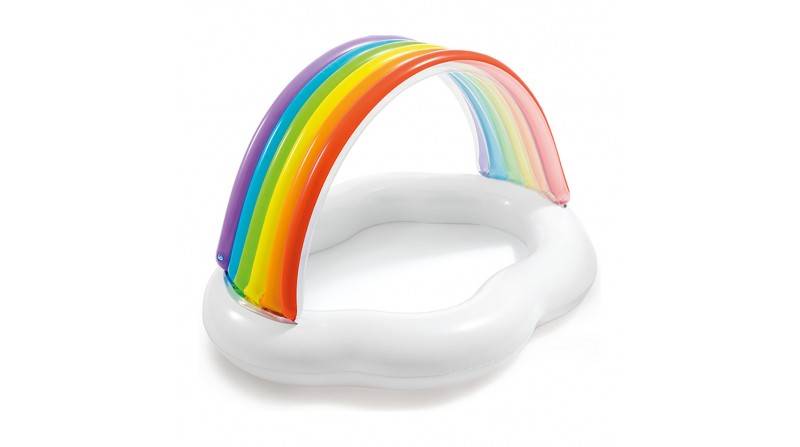 Piscina para bebes modelo arco iris 142x84x119cm