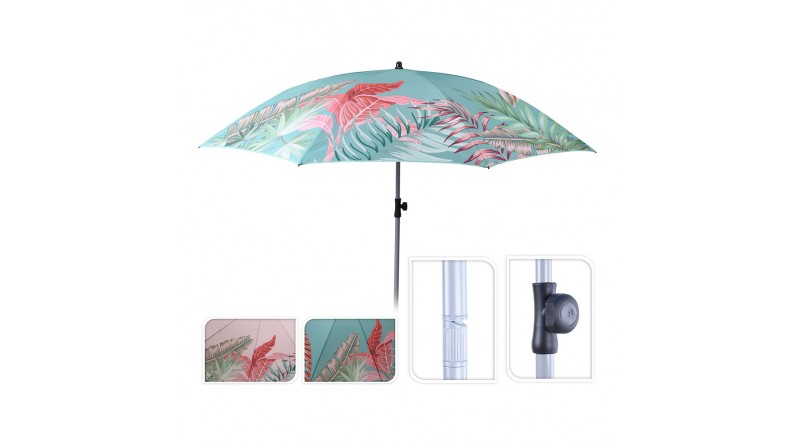 Sombrilla de playa orientable ø160cm modelo animal print colores surtidos