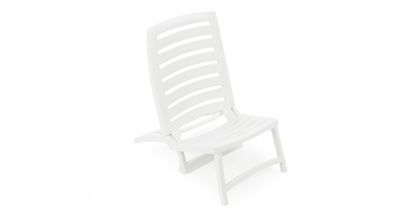 Silla de playa plegable. color blanco progarden