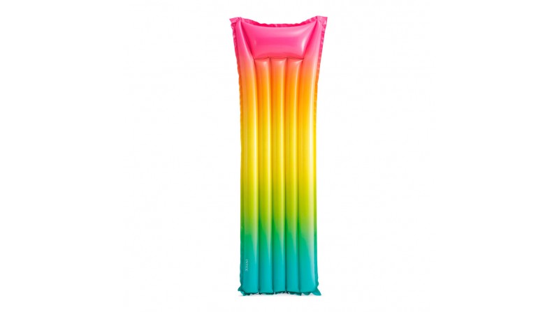 Colchoneta hinchable 69x183cm modelo arcoiris. intex
