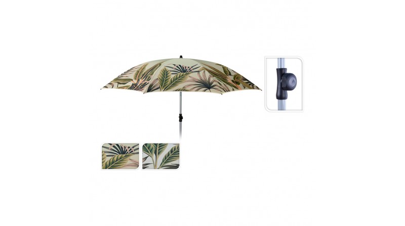 Sombrilla de playa. diseño hojas. modelos surtidos ø200x215cm
