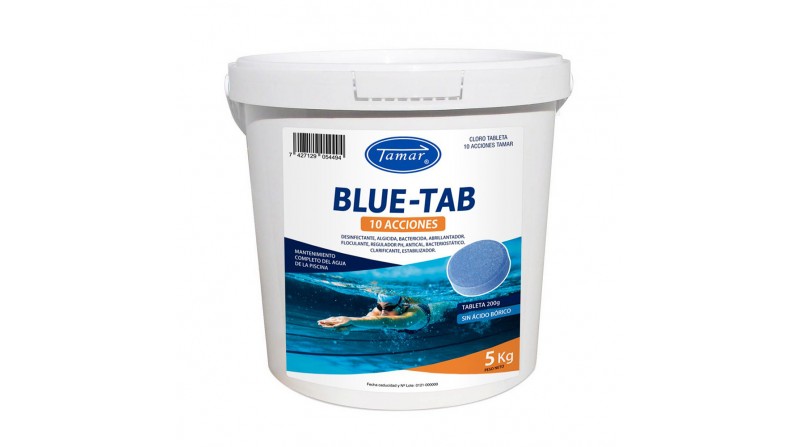Cloro blue tab 10 acciones 5kg 1205106050 tamar