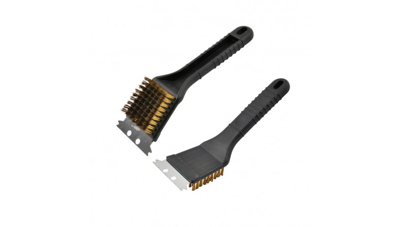 Cepillo/espatula para barbacoa con mango 20cm edm