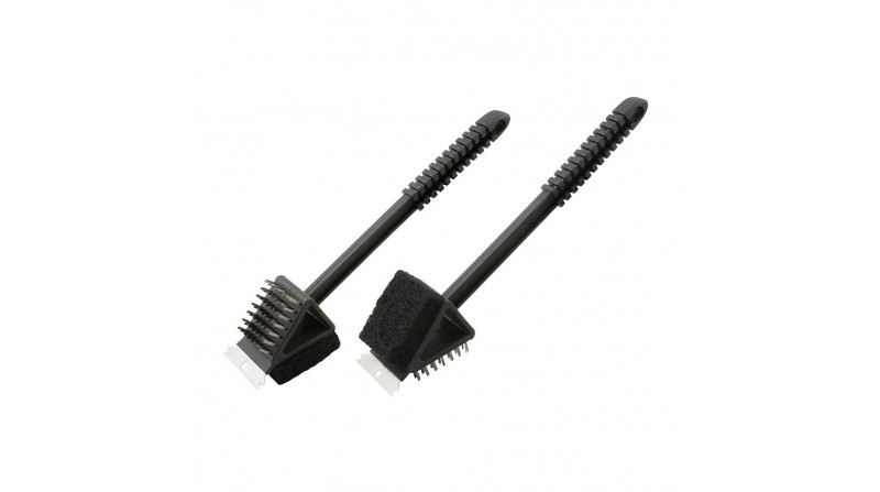 Cepillo/espatula para barbacoa con mango largo 37cm edm