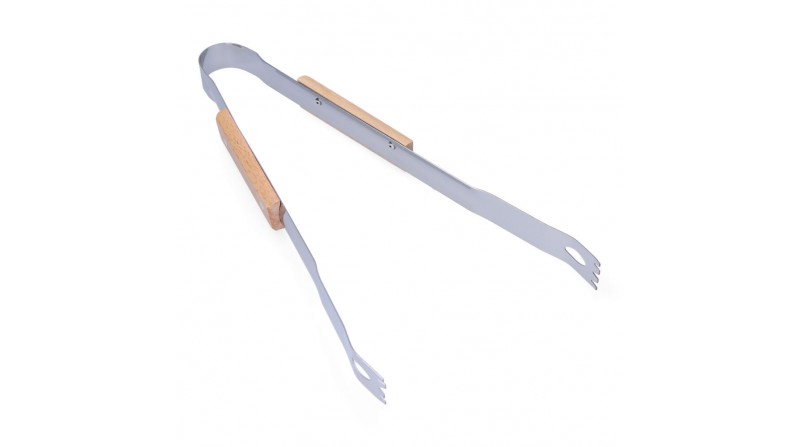 Tenazas para barbacoa. madera/acero inox 35cm edm