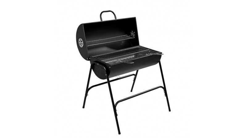 Barbacoa xl de carbon. color negro 79x71x90cm edm