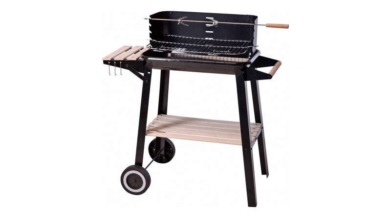 Barbacoa rectangular de carbon 54x34x6.5cm