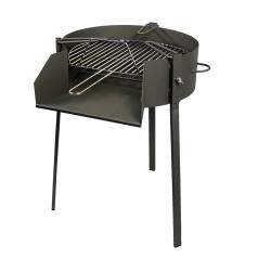 Barbacoa redonda c/soporte para paella ø50cm imex el zorro