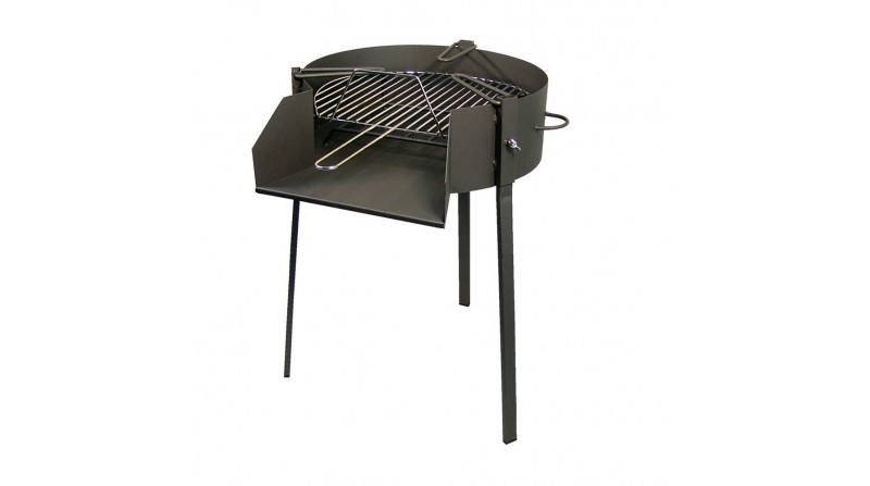 Barbacoa redonda c/soporte para paella ø50cm imex el zorro