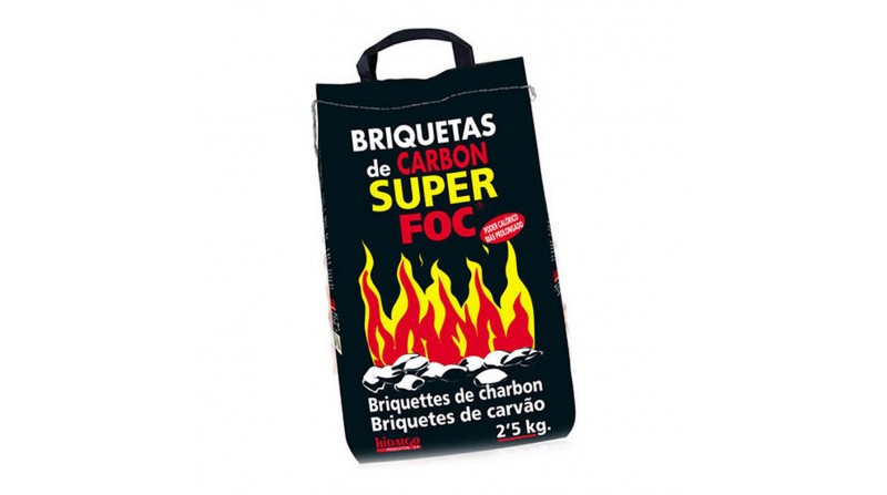 Briquetas carbon vegetal 2,5kg 08006 superfoc