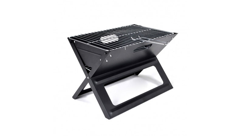 Barbacoa plegable en forma de x