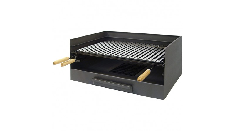 Cajón con parrilla inox 61x40x32cm imex el zorro