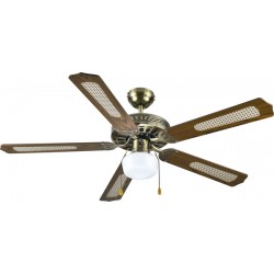 VENTILADOR TECHO C/LUZ 5 ASPAS