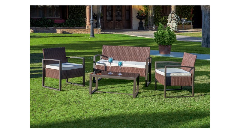 CONJUNTO ACERO RATÁN KENIA