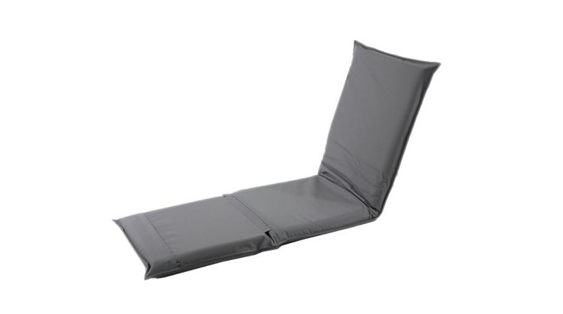 Tumbona Sanny  175x55 cm plegable gris oscuro